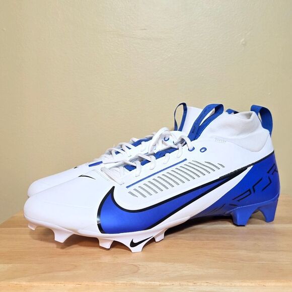 Nike Vapor Edge Pro 360 2 TB Football Cleats White Blue FQ4044-102 Men's Size 16 - Picture 3 of 7